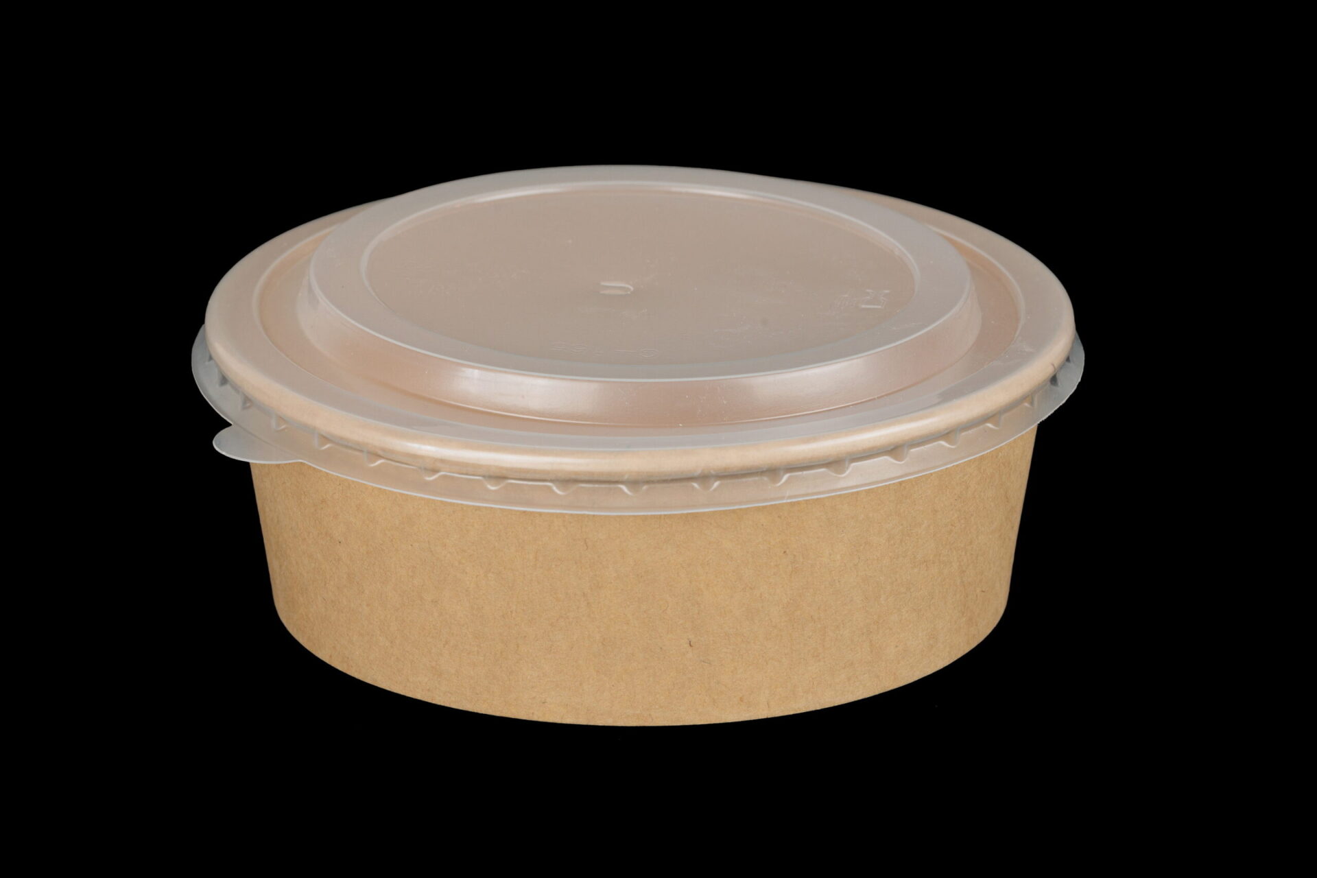 Eko okrugla posuda kraft 1100ml sa poklopcem